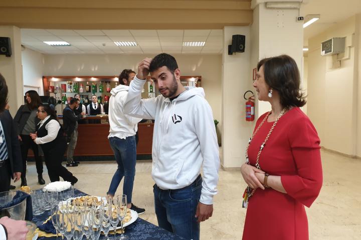 Christian Langella e Ferdinando Sforzini all'Istituto Cascino a Palermo